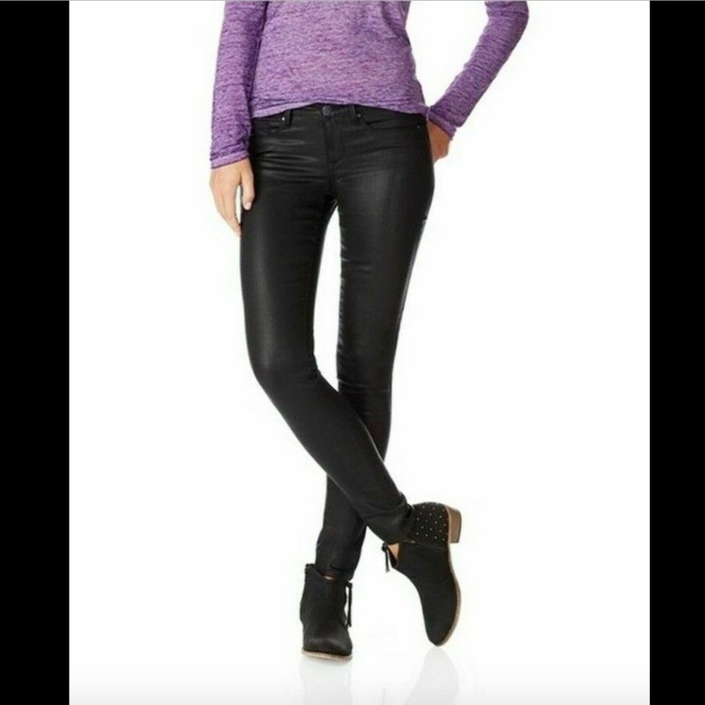 NEW Aeropostale Black Sparkly Lola Jeggings SZ 6